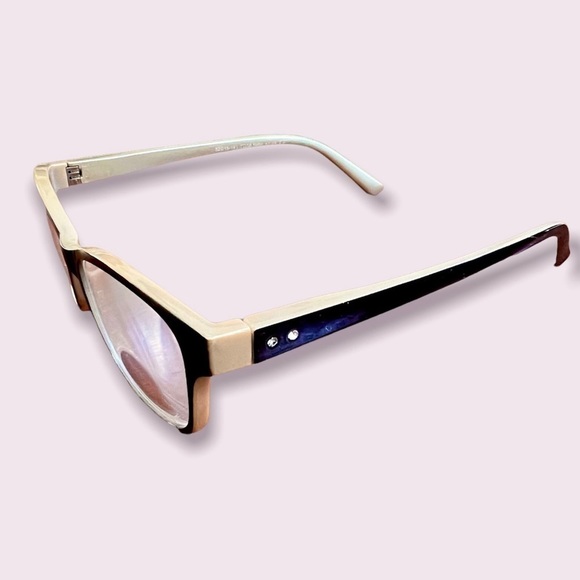 Foster Grant +1.75 Black and Tan Readers Magnified Reading Glasses with Case - Picture 4 of 9